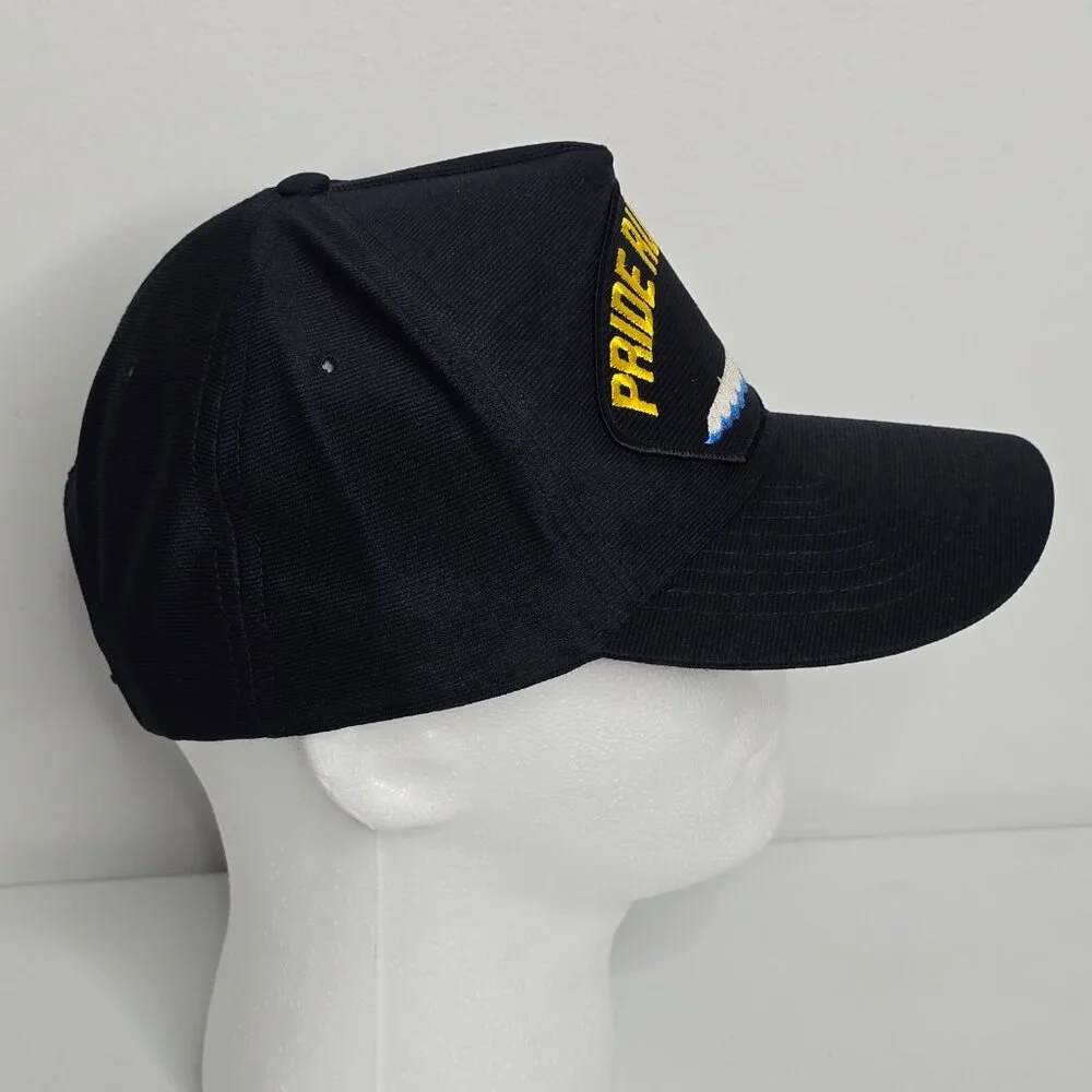 US Navy Pride Runs Deep Submarine Military Hat Cap Eagle Crest‎ Made in USA OSFA